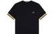 TWIN TIPPED CUFF SHIRT BLACK/ CHAMPAGNE