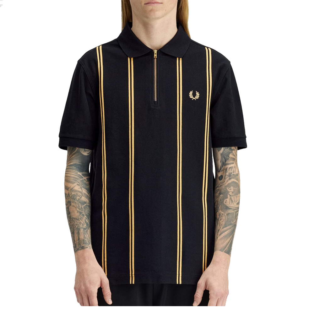 VERTICAL STRIPE POLO SHIRT