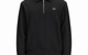 HALF ZIP COLLARED SWEATSHIRT BLACK