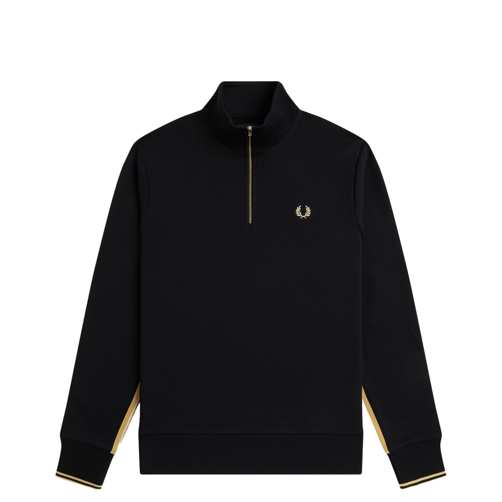 STRIPE TAPE HALF ZIP SWEATSHIRT