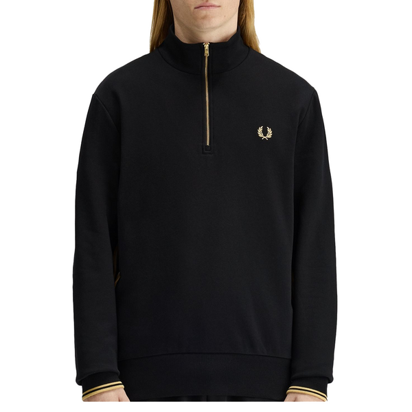 STRIPE TAPE HALF ZIP SWEATSHIRT