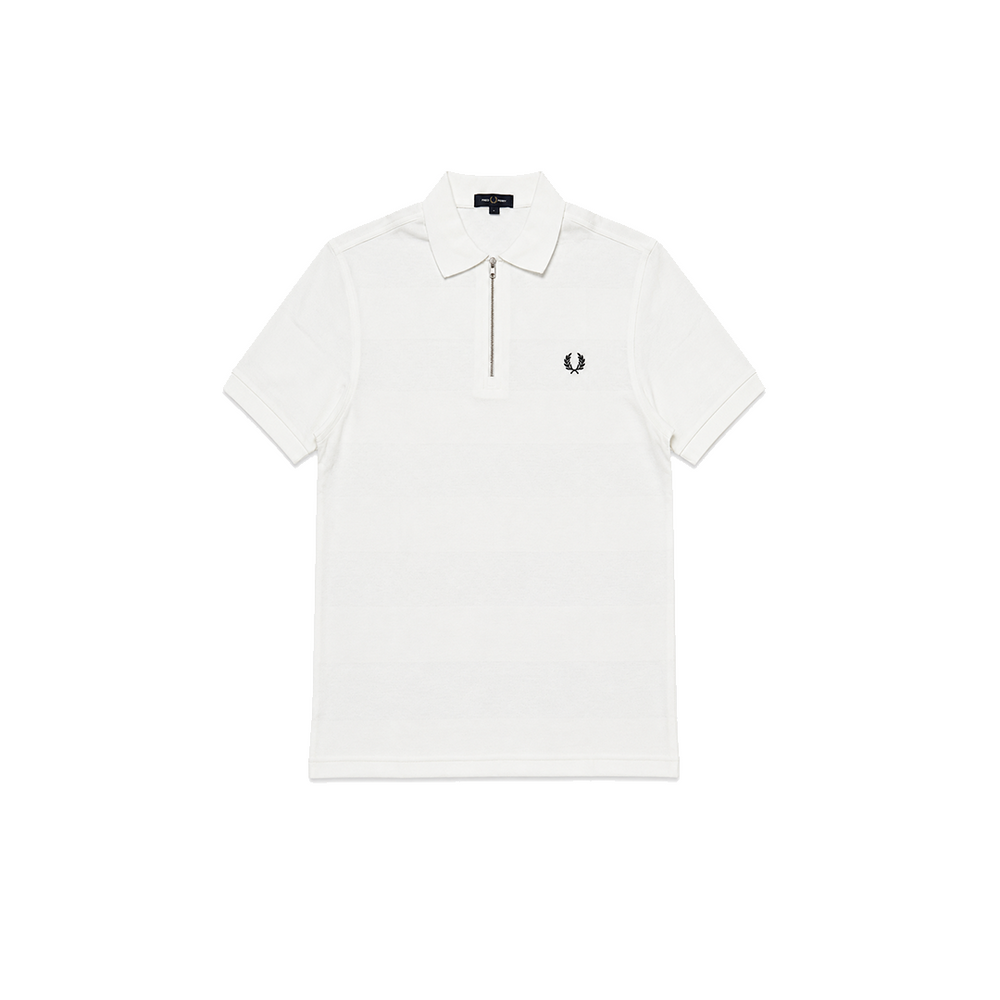 TEXTURED PIQUE POLO SHIRT SNOW WHITE
