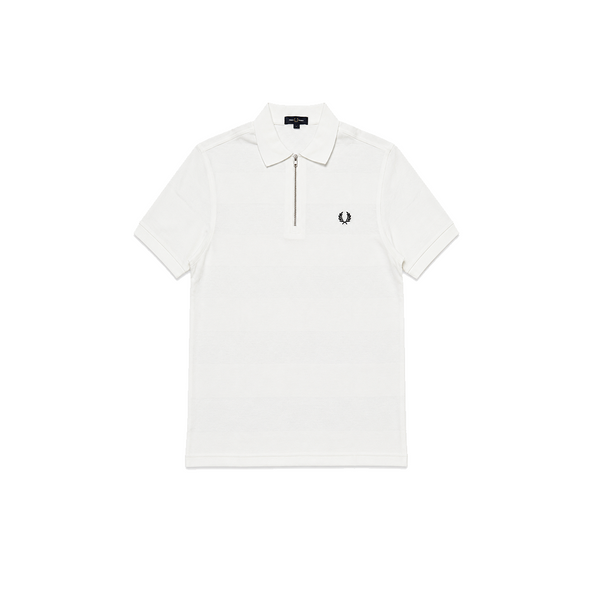 TEXTURED PIQUE POLO SHIRT SNOW WHITE