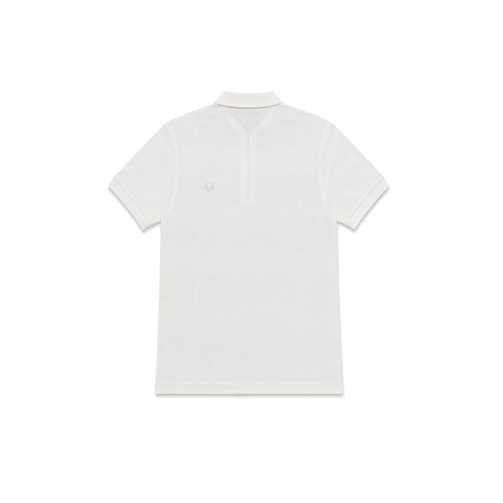 TEXTURED PIQUE POLO SHIRT SNOW WHITE