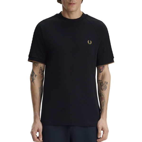 CABLE TAPE T-SHIRT BLACK