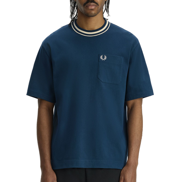 BOLD TIPPED T-SHIRT MOD BLUE