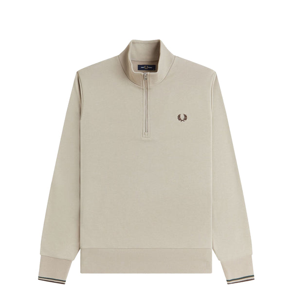 HALF ZIP SWEATSHIRT WARM OAT