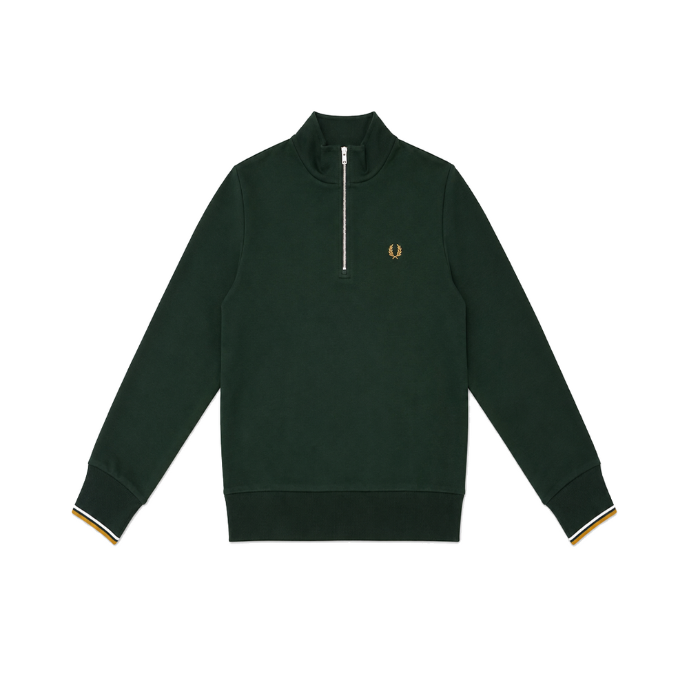 HALF ZIP SWEATSHIRT DARK GREEN