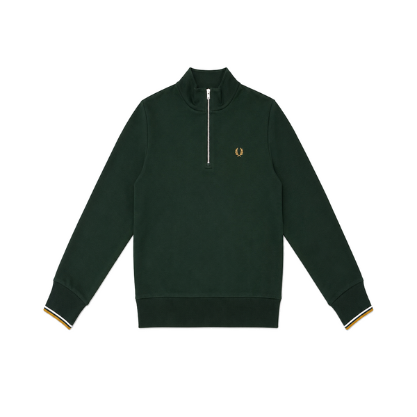HALF ZIP SWEATSHIRT DARK GREEN