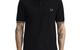 TWIN TIPPED FRED PERRY SHIRT BLACK / WHITE / BRONZE
