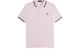 TWIN TIPPED FRED PERRY SHIRT ICED PINK
