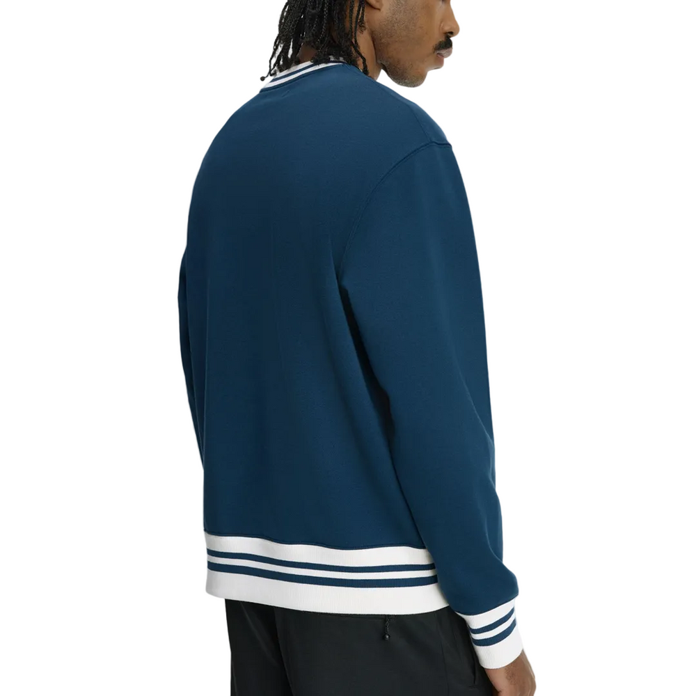 LAUREL WREATH PATCH SWEATER MOD BLUE
