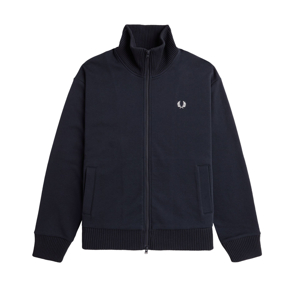 CHUNKY ZIP-THROUGH SWEATSHIRT NAVY