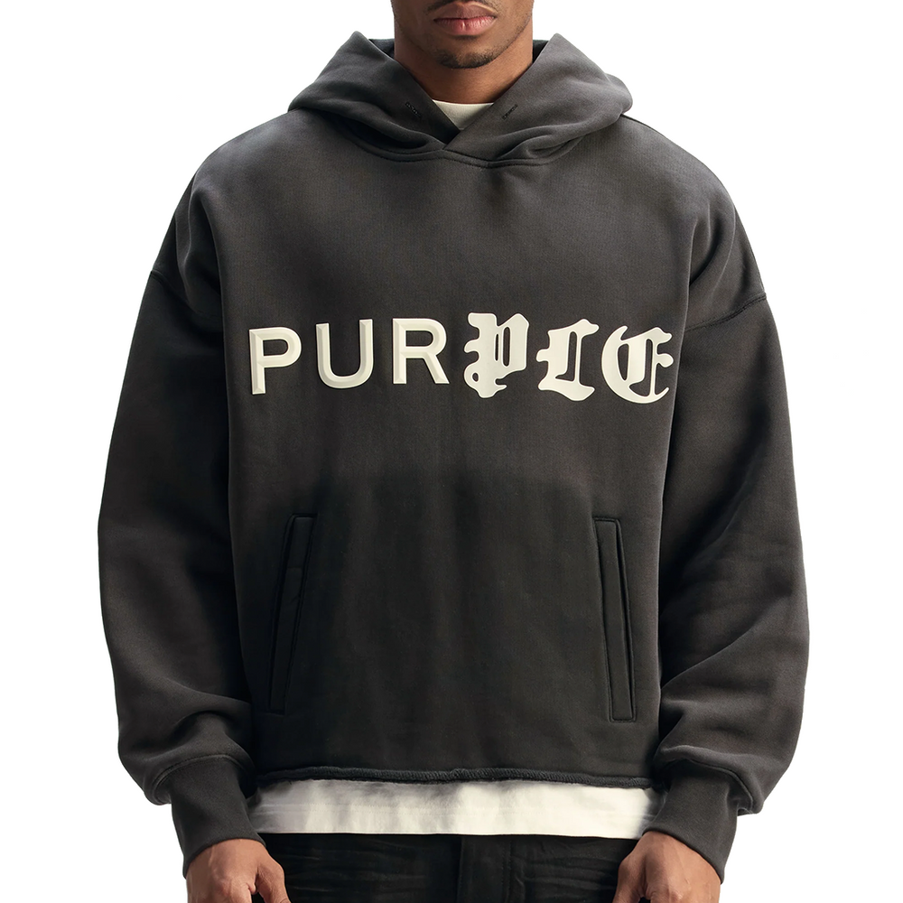 HALF & HALF HOODIE BLACK BEAUTY