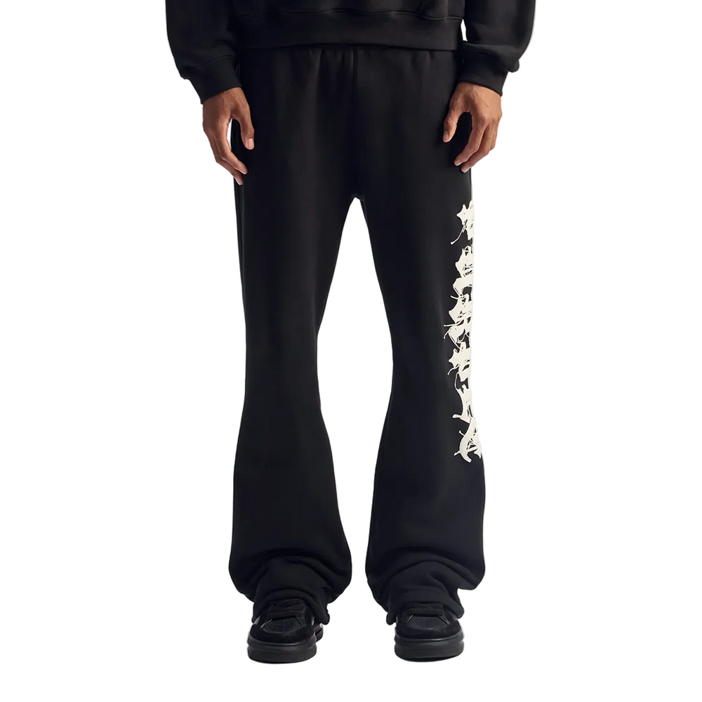 GOTHIC WORDMARK STITCH SWEATPANT BLACK
