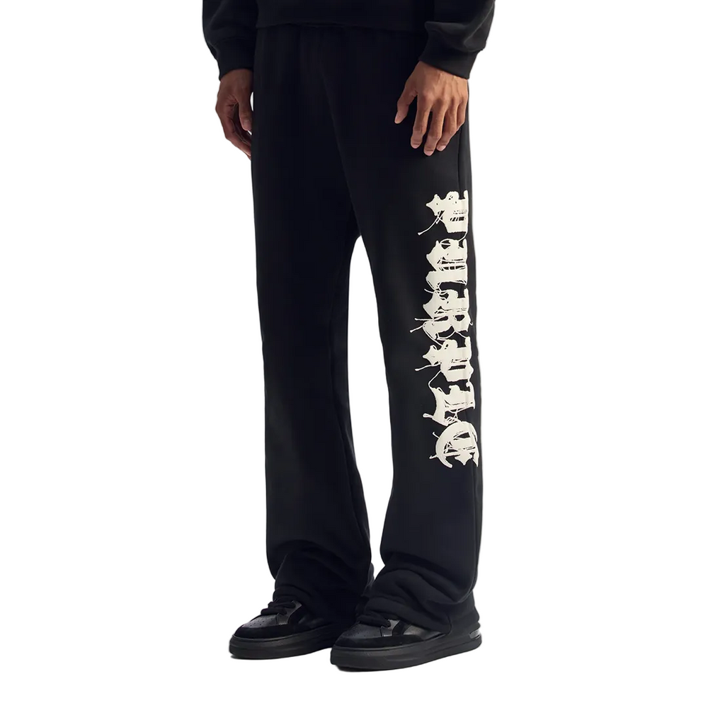 GOTHIC WORDMARK STITCH SWEATPANT BLACK