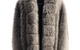 FAUX FUR SHAWL COLLAR COAT BROWN