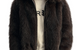 FAUX FUR SHAWL JACKET BROWN