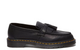 ADRIAN YELLOW STICH AMBASSADOR LEATHER LOAFERS BLACK