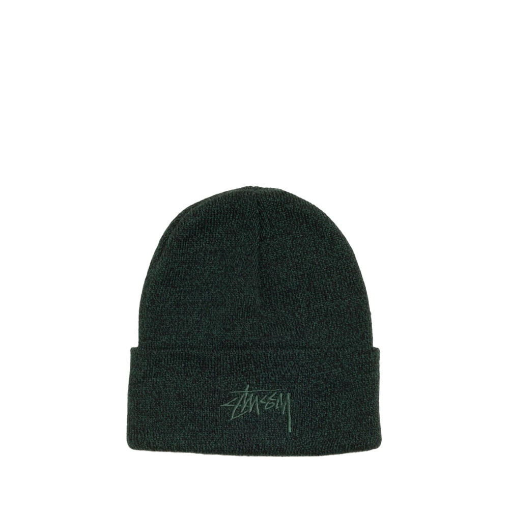 CUFF BEANIE STOCK MARLED HUNTER GREEN