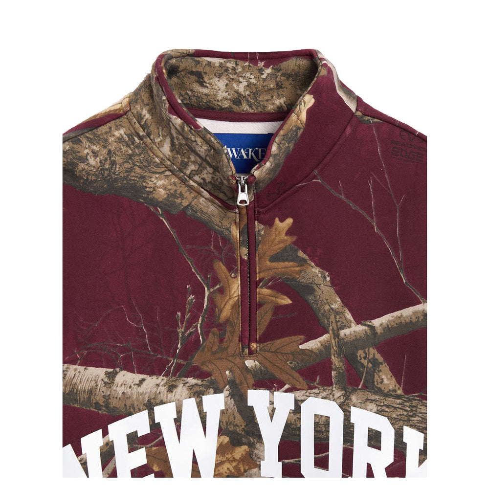 NEW YORK ARCH QUARTER ZIP MERLOT