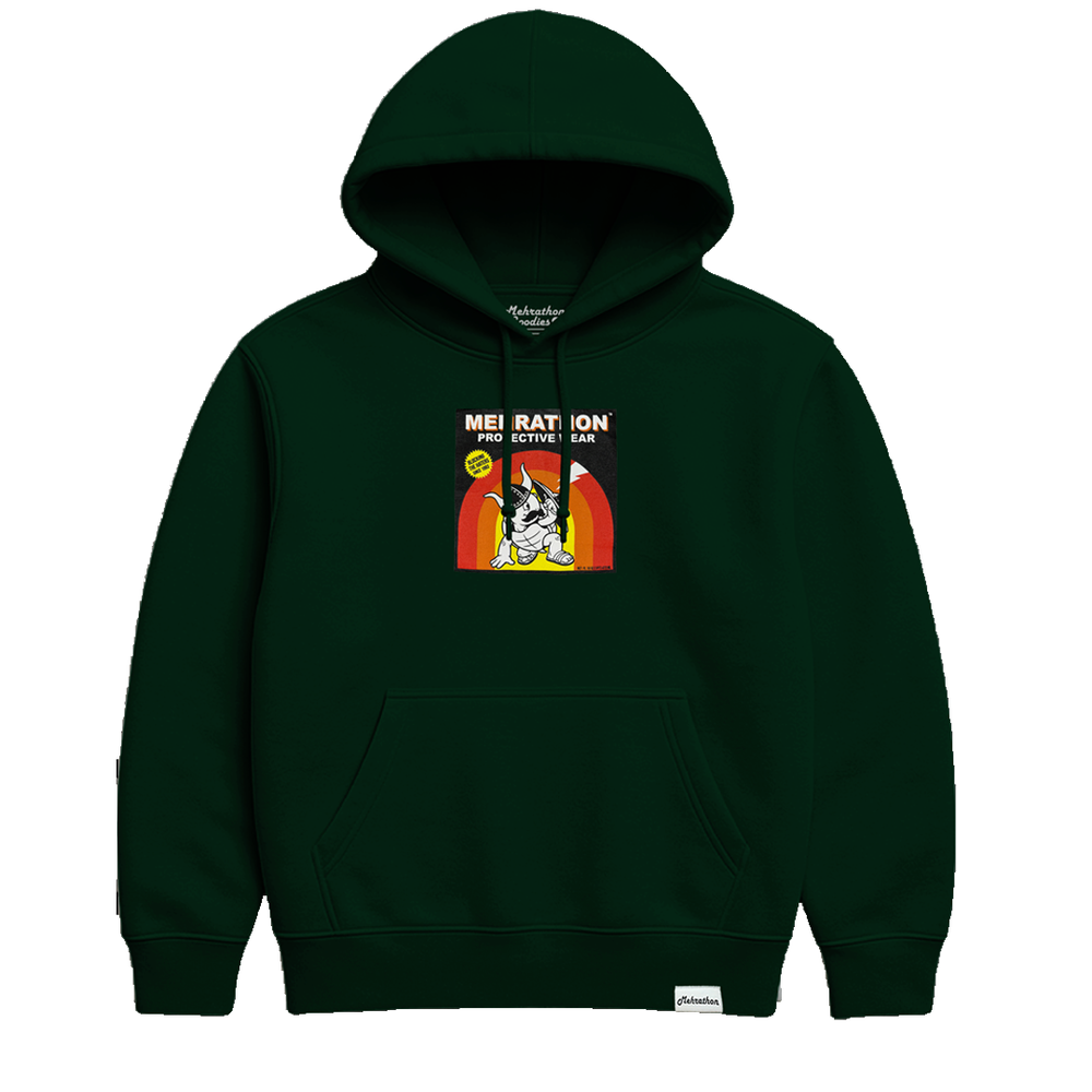 ARMEHR-ALL MIDWEIGHT HOODIE FOREST GREEN