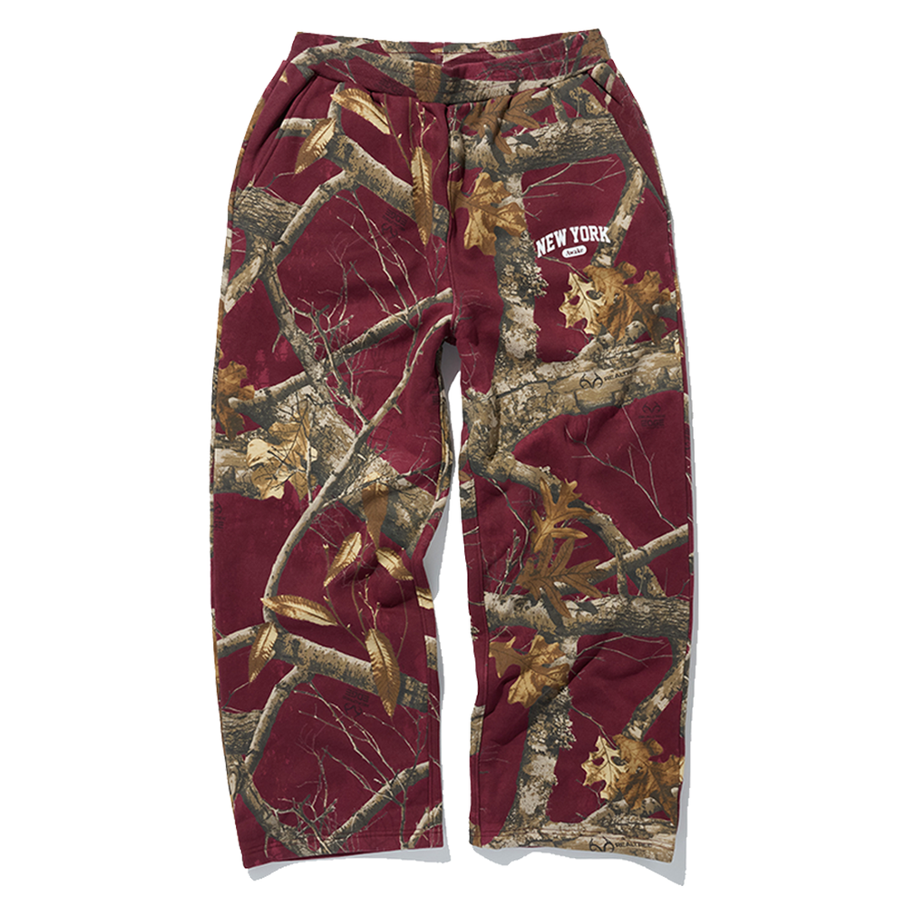 NEW YORK ARCH OPEN HEM SWEATPANT MERLOT