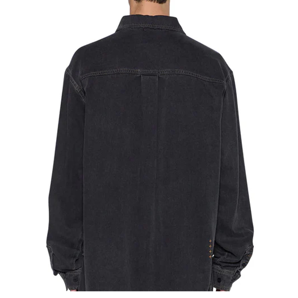 VULTURE DENIM LONG SLEEVE SHIRT BAXTER BLACK