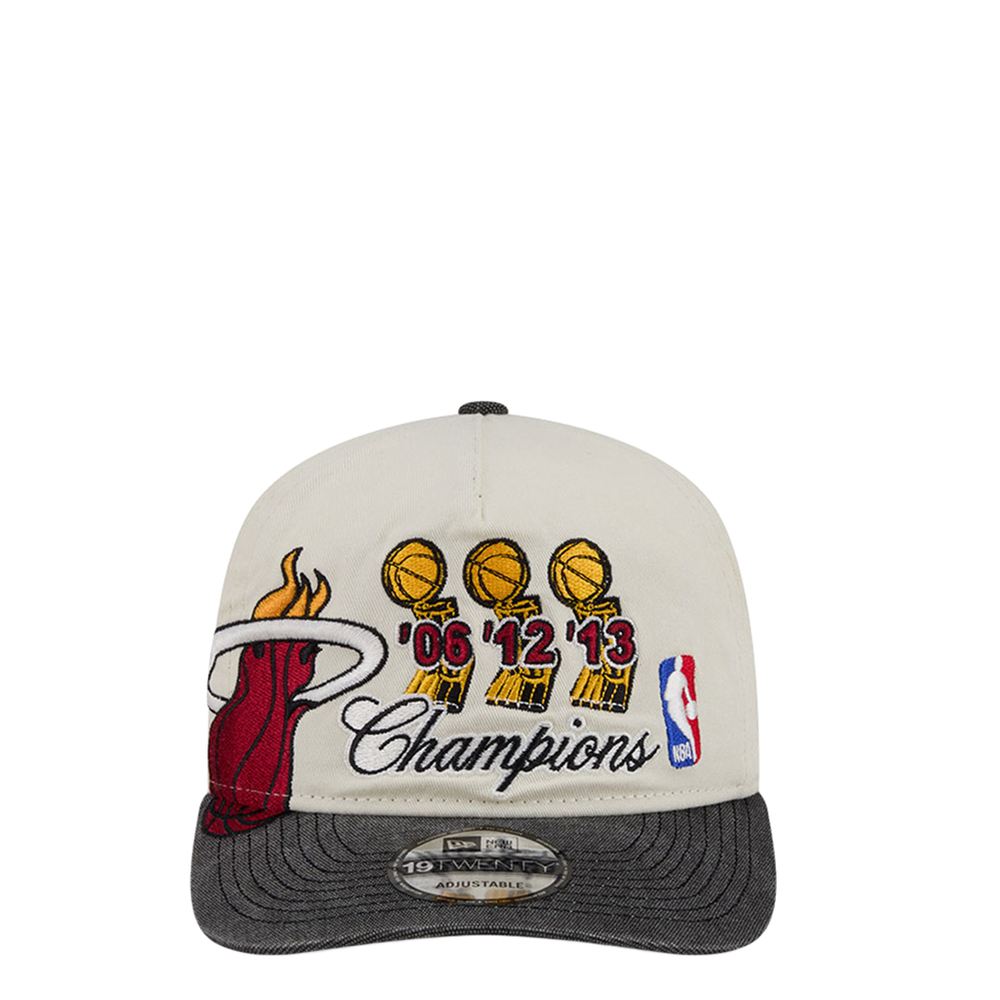 MIAMI HEATS CHAMPIONS 19TWENTY ADJUSTABLE BEIGE HAT