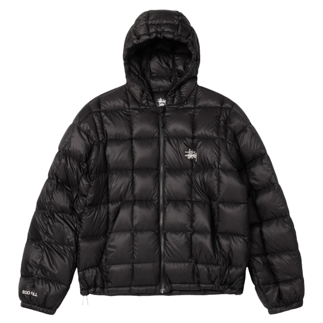 ジャケット・アウター Stussy Midweight Hooded Puffer Jacket MIDWEIGHT HOODED PUFFER BLACK – NRML