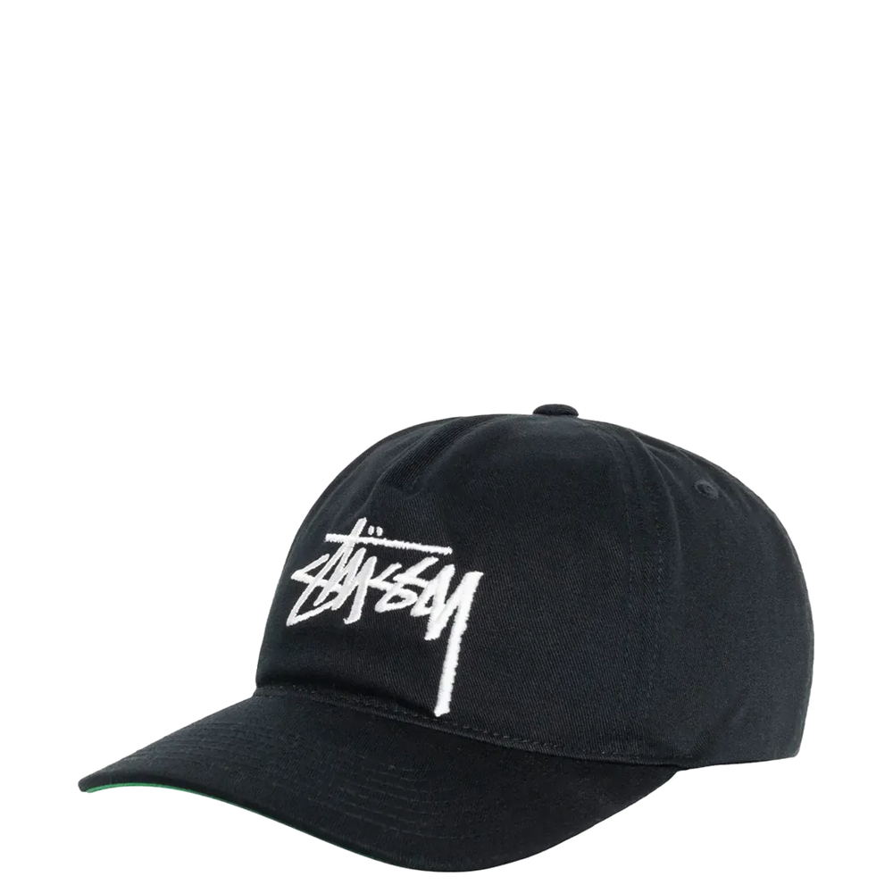 BIG STOCK MID DEPTH SNAPBACK SHADOW BLACK