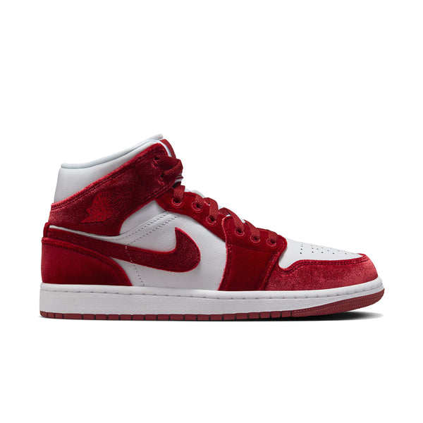 WOMEN'S AIR JORDAN 1 MID SE RED VELVET