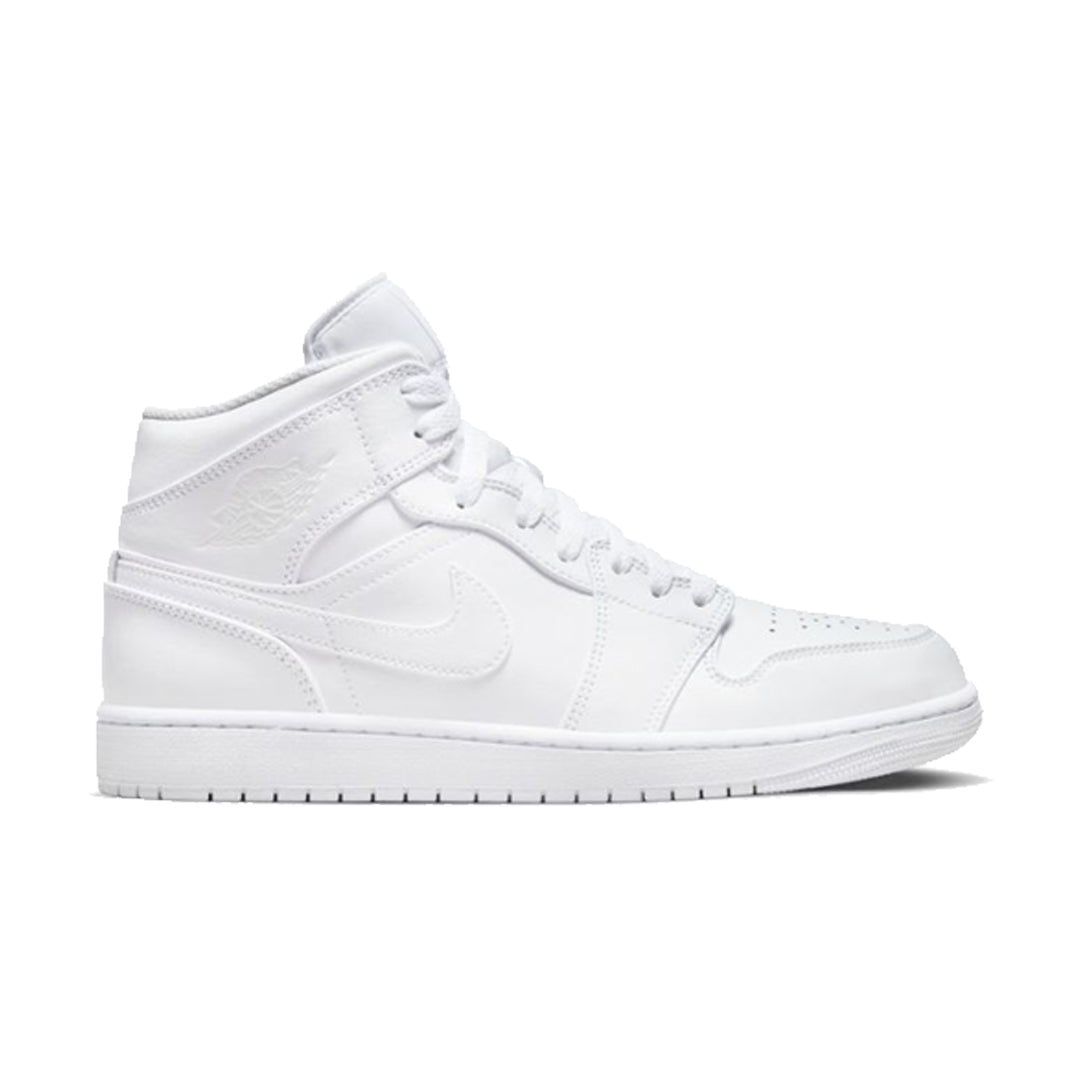 Jordan 1 mid bianche on sale