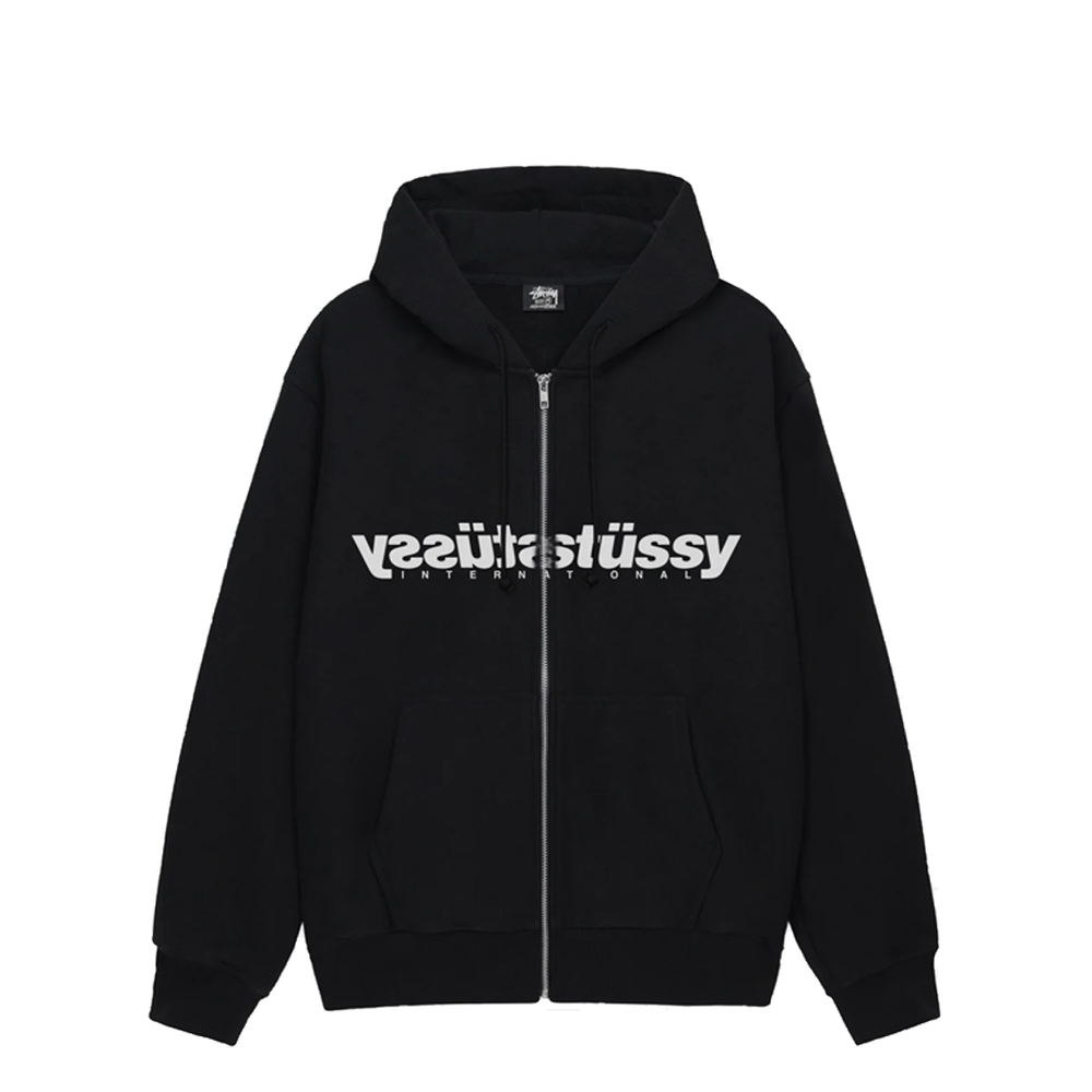 MIRROR ZIP HOOD BLACK – NRML