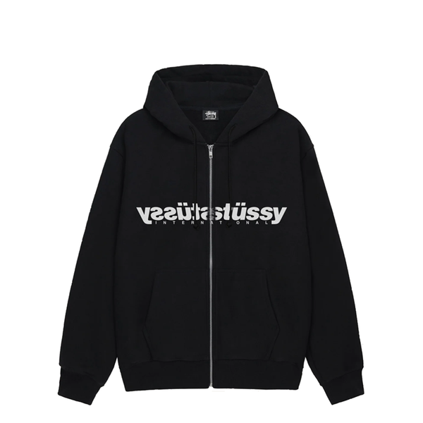 MIRROR ZIP HOOD BLACK – NRML