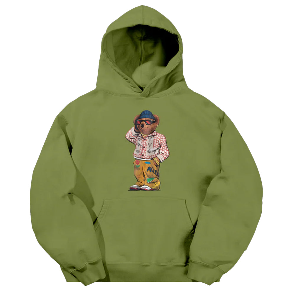 FOLK FITTED BEAR HOODIE