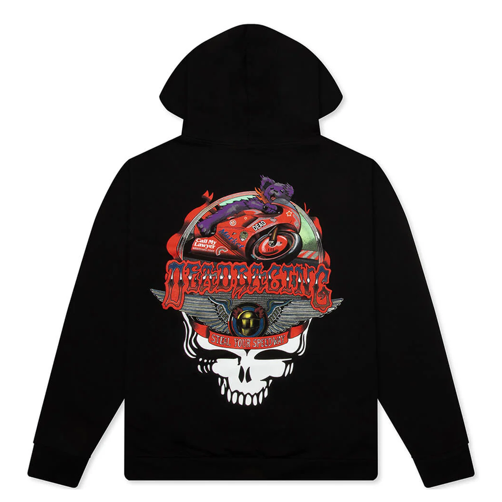 GRATEFUL DEAD STEALIE MOTO BEAR HOODIE
