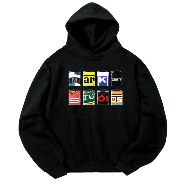 OIL CAN HOODIE BLACK