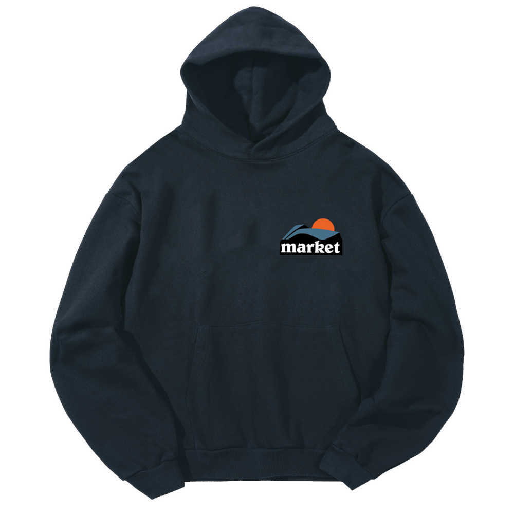 ON THE HORIZON HOODIE DUSTY BLUE
