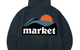ON THE HORIZON HOODIE DUSTY BLUE