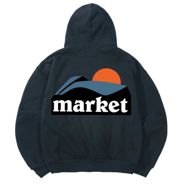 ON THE HORIZON HOODIE DUSTY BLUE