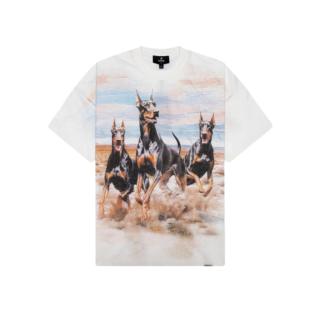 WESTERN DOBERMANS T-SHIRT FLAT WHITE