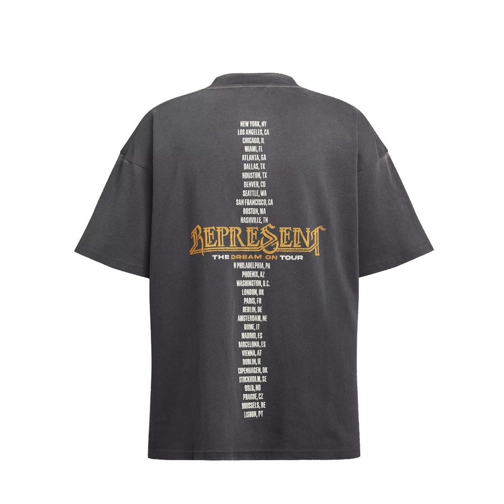 GOLDEN TOUR T-SHIRT SUNFADE GREY