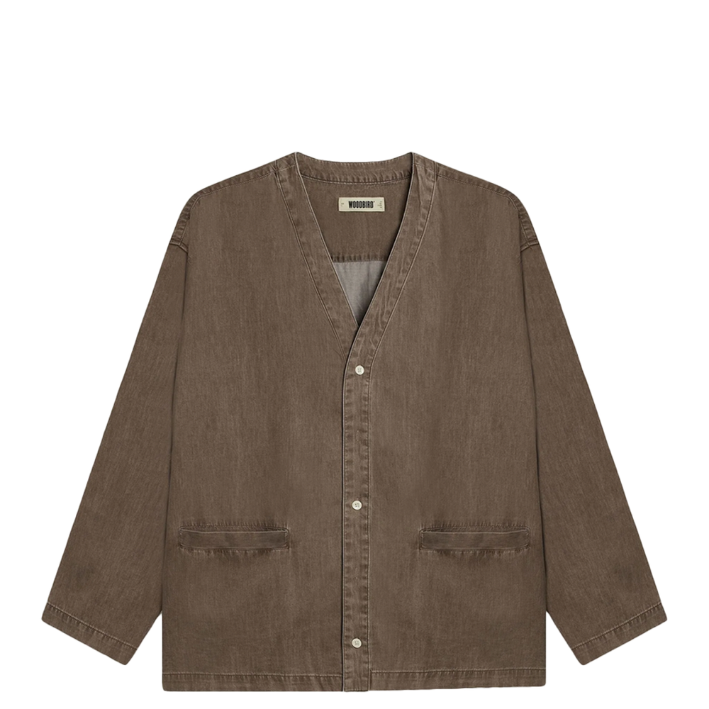 MOON WASHED SHIRT BROWN