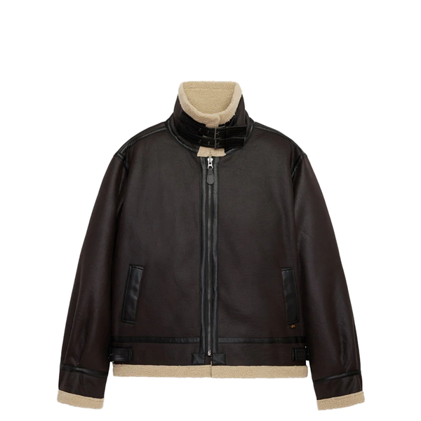 vintage B-3 real mouton boa jacket brown Vintage Type B-3