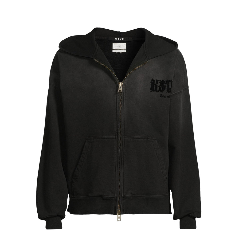 KSTUDIO EKCESS COTTON ZIP HOODIE