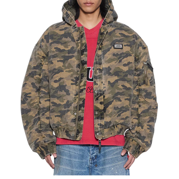 PLATED BOMBER JACKET CAMO