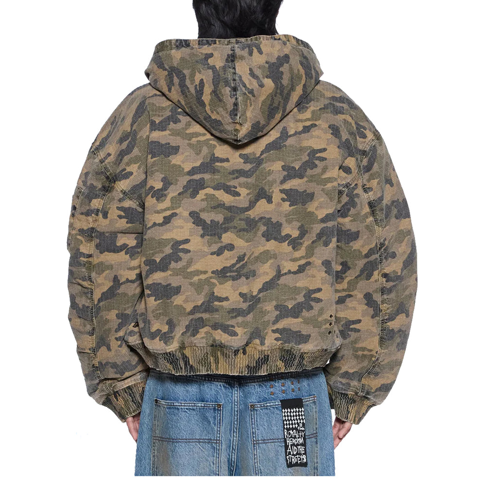 PLATED BOMBER JACKET CAMO