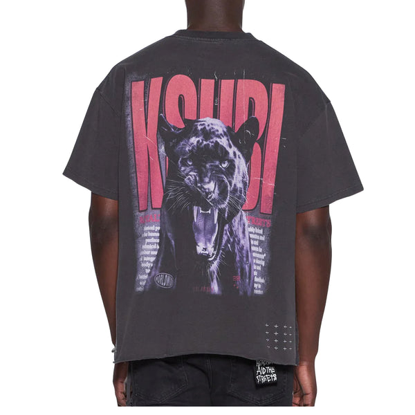 PANTHERA EKCESS SHORT SLEEVE TEE FADED BLACK