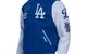 LOS ANGELES DODGERS AREA CODE M RIB WOOL VARSITY JACKET DARK BLUE